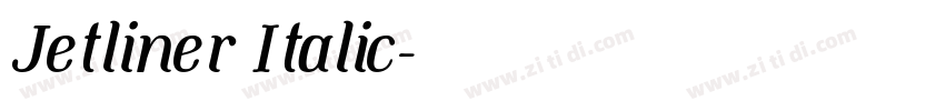 Jetliner Italic字体转换